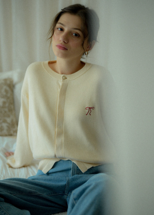 Ribbon-cardigan | Nueta